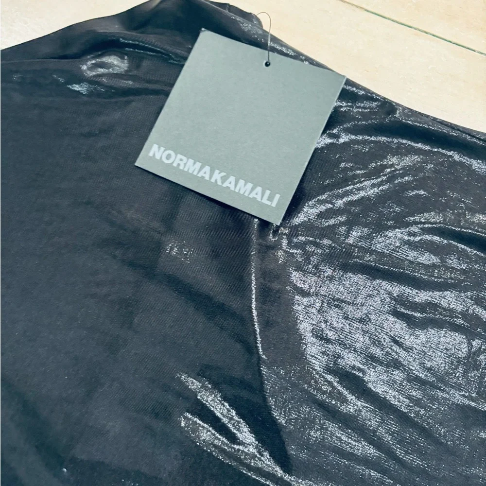 Norma Kamali halter turtle side slit dress - Picture 8 of 10